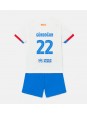 Barcelona Ilkay Gundogan #22 Venkovní dres pro děti 2023-24 Krátký Rukáv (+ trenýrky)